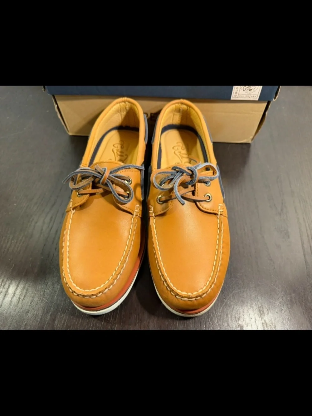 Sperry Gold Cup Authentic Original 2 Eye Boat Shoes Tan Mens 8M